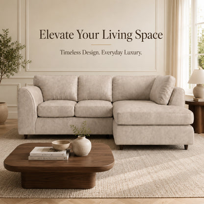 Cream | 4 Seater | Right Hand Facing