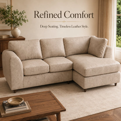 Cream | 4 Seater | Right Hand Facing
