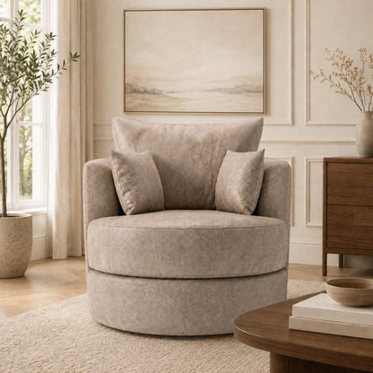 Cream Swivel Chair