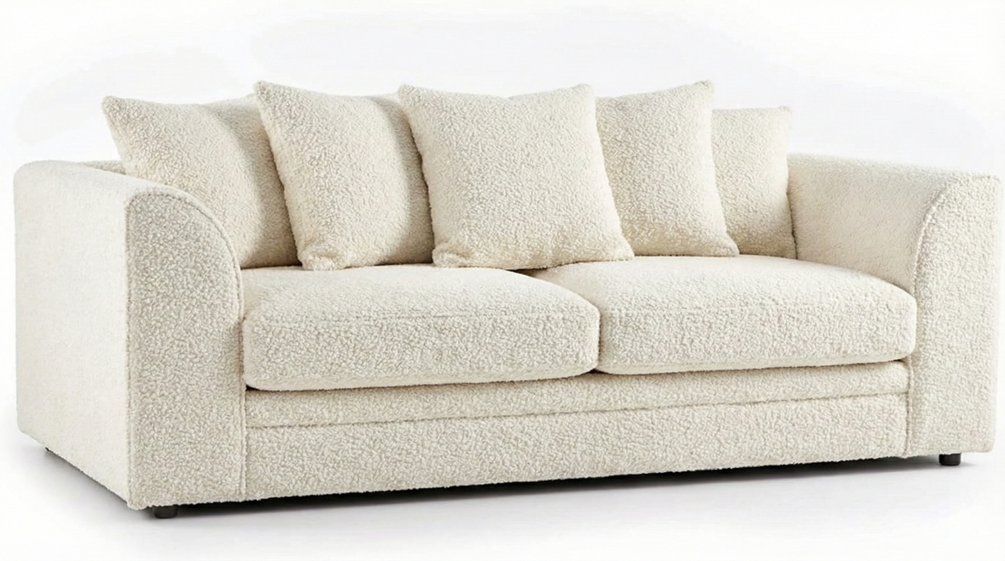 Boucle Fabric Sofa Set - Gamzo Outlet