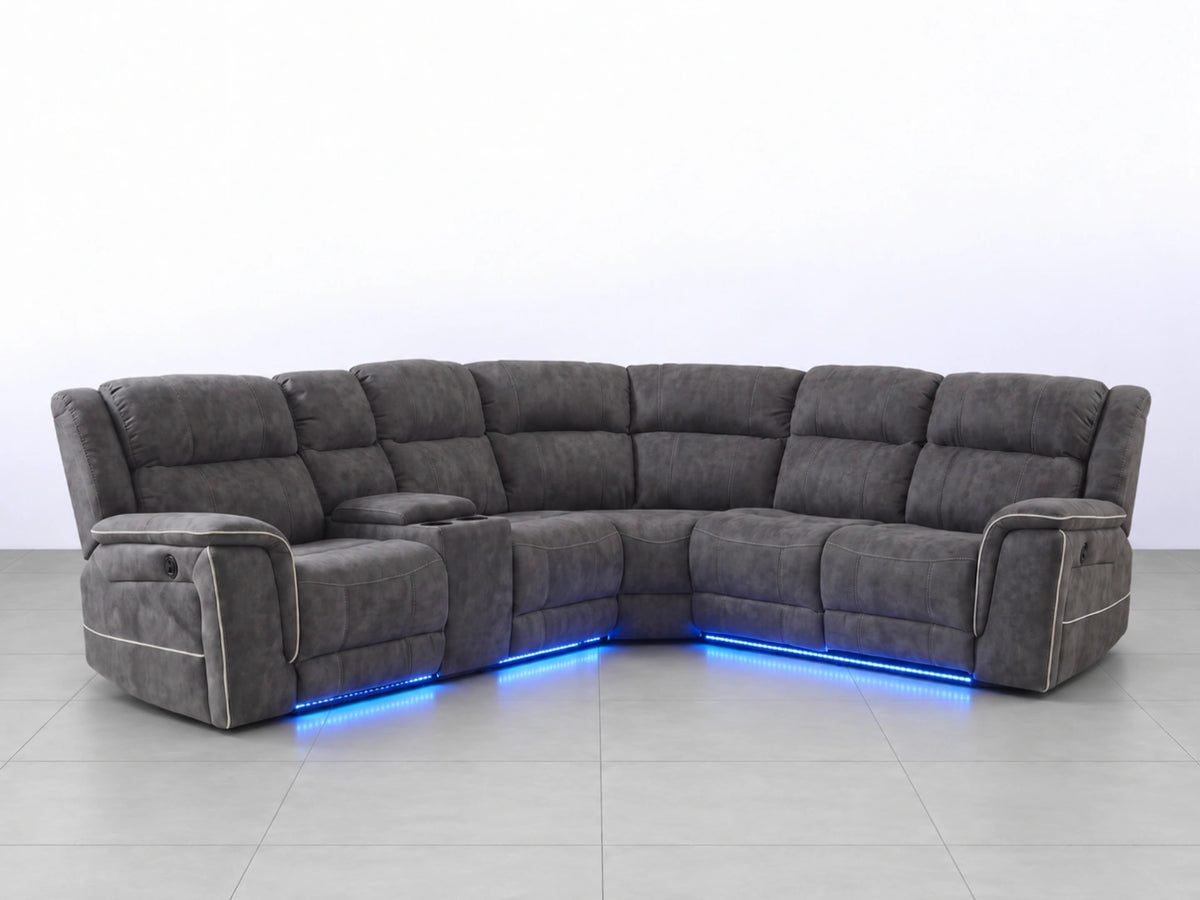 Model H Electric Recliner Corner Sofa