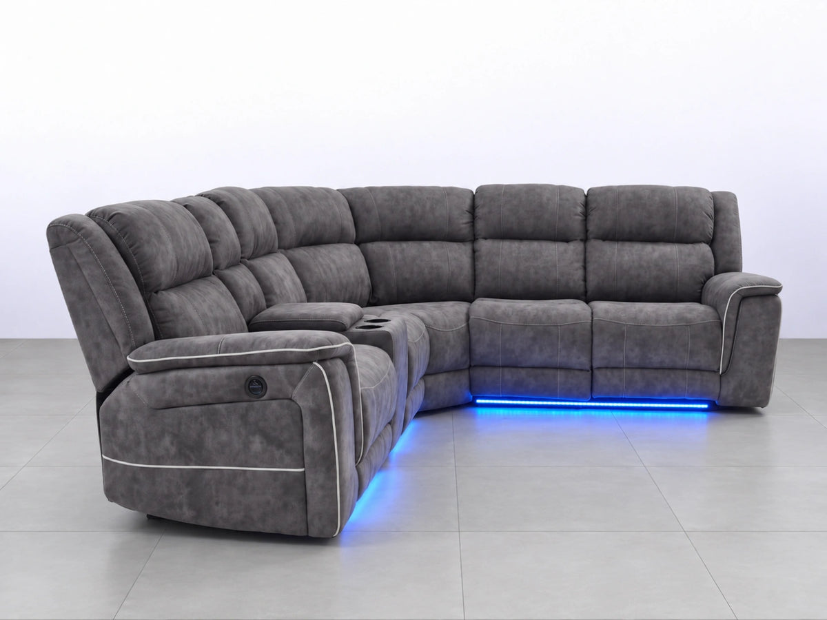Model H Electric Recliner Corner Sofa