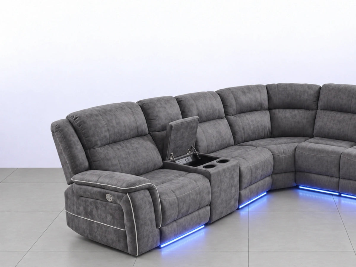 Model H Electric Recliner Corner Sofa