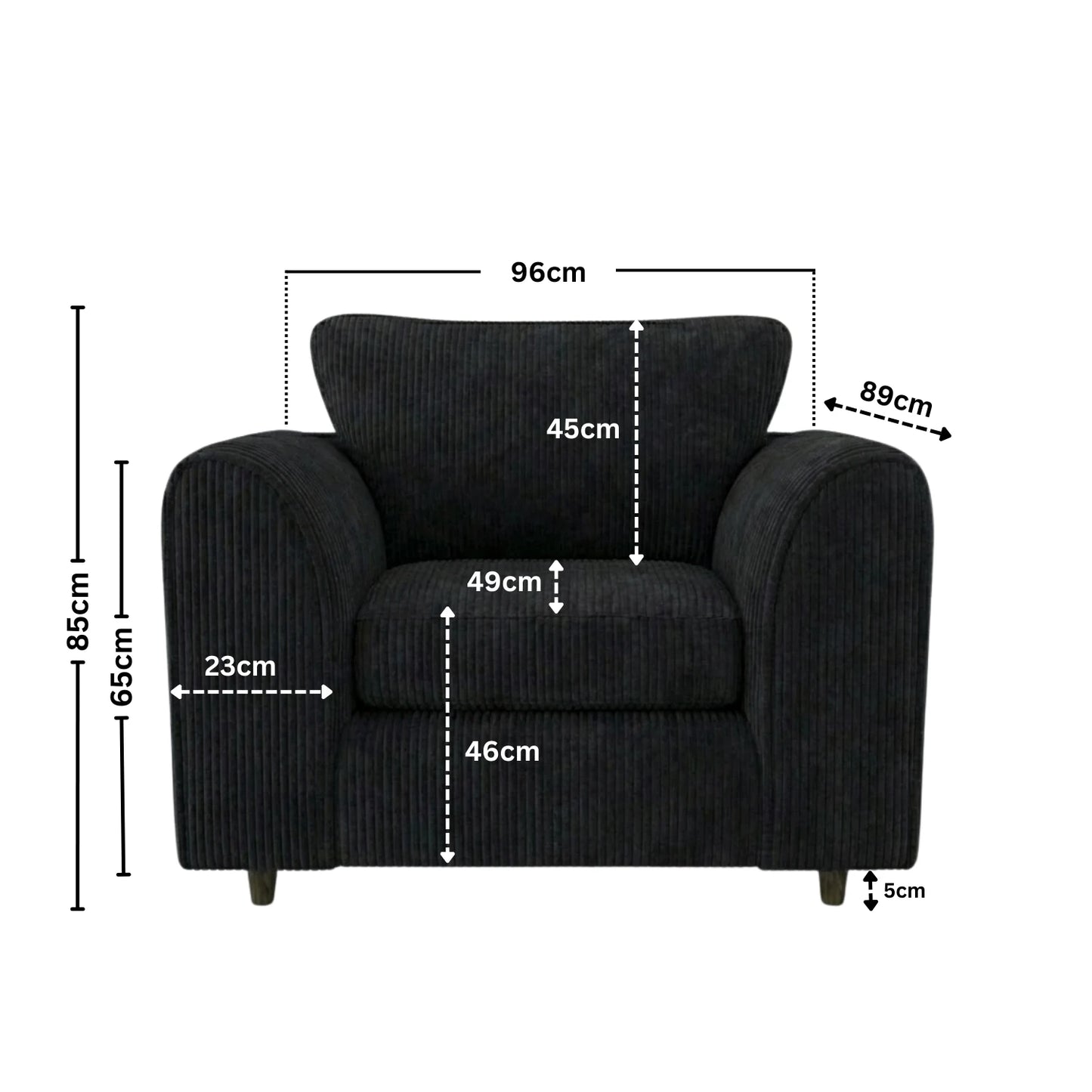 Armchair black