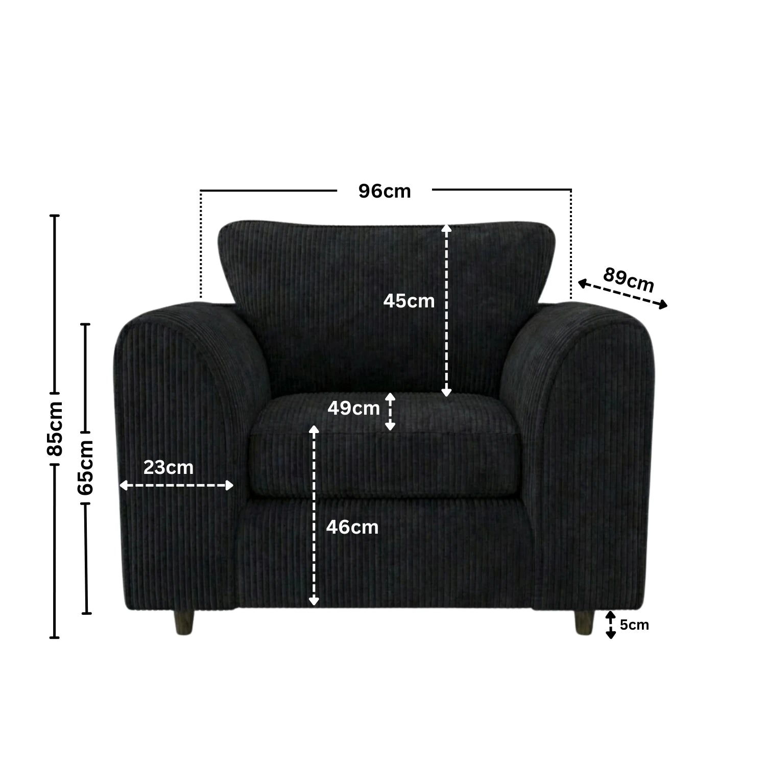 Armchair black
