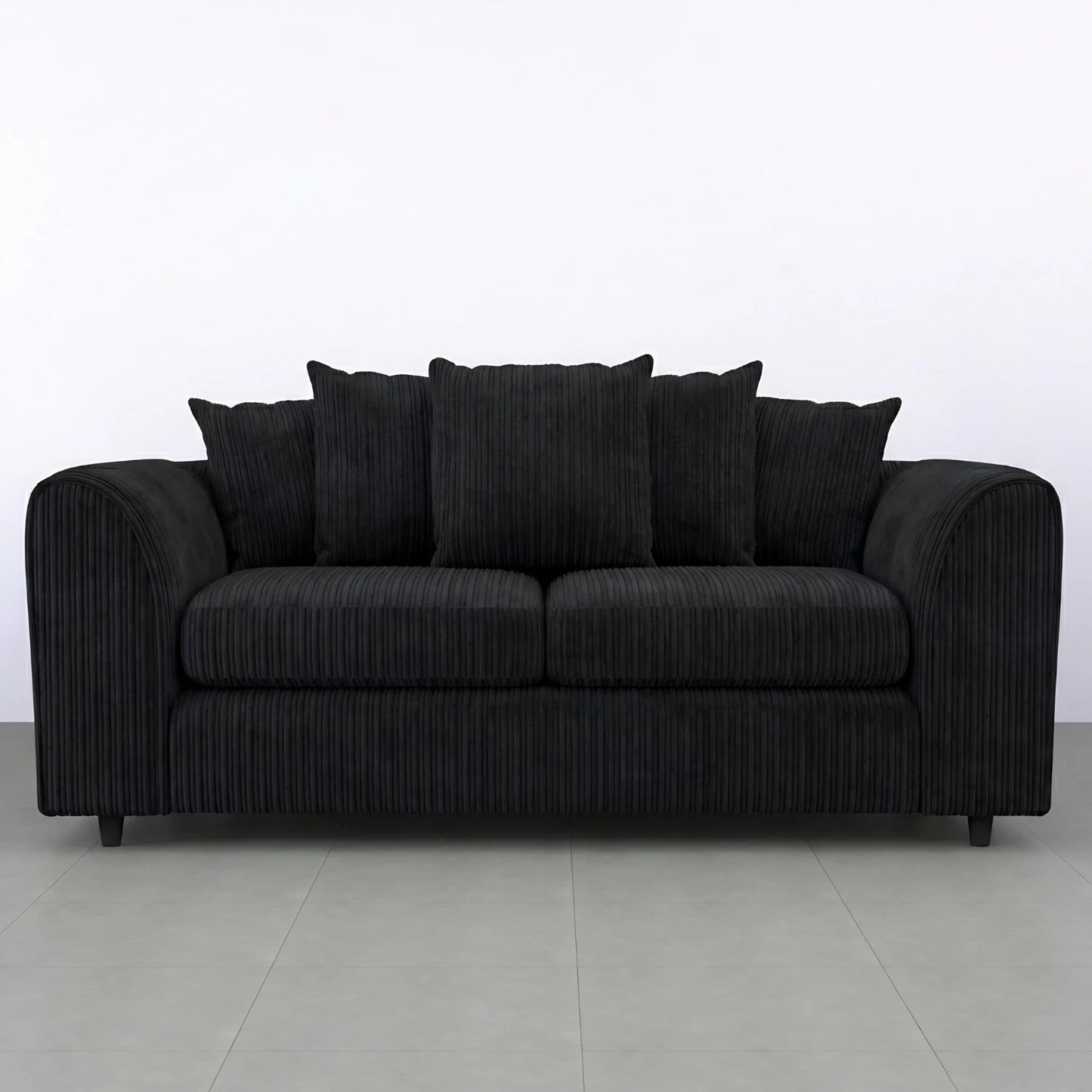 3 seater Black
