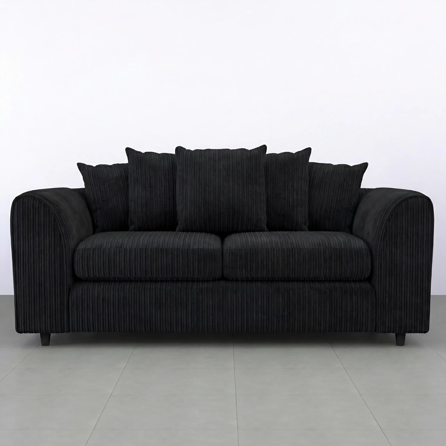3 seater Black