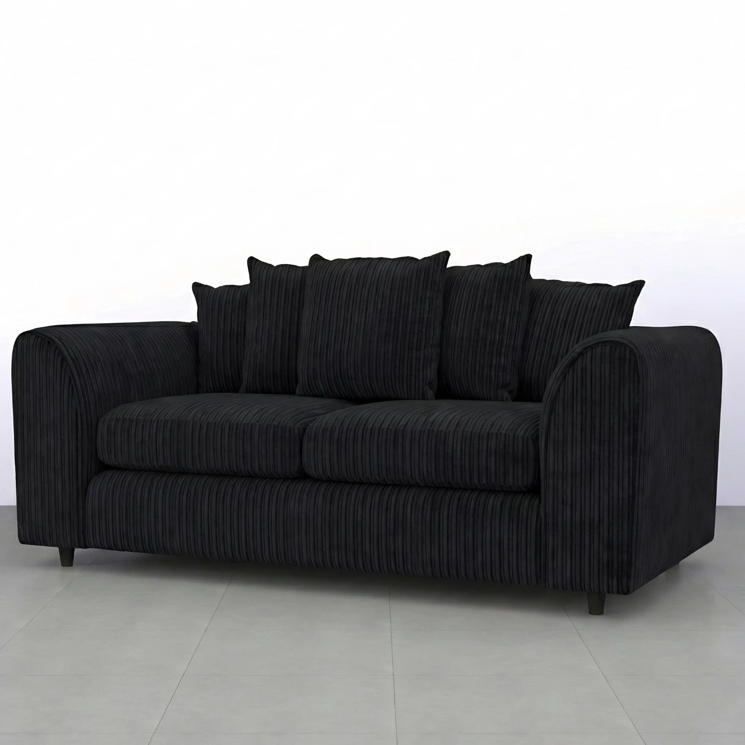 3 seater Black
