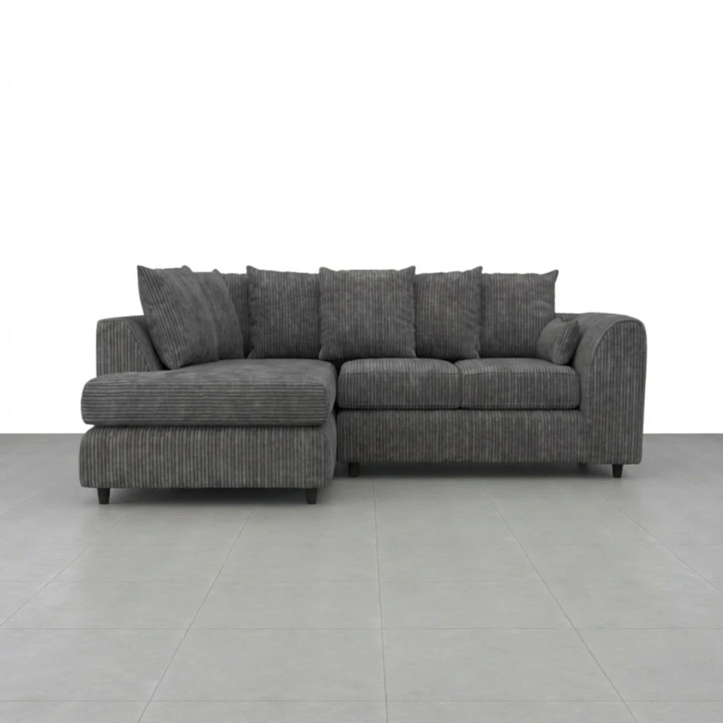 Left Hand Facing Charcoal Grey