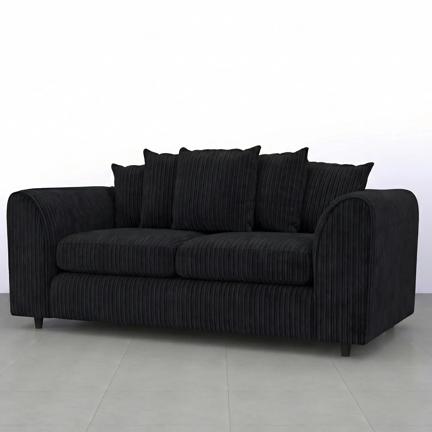 3 + 2 seater Black