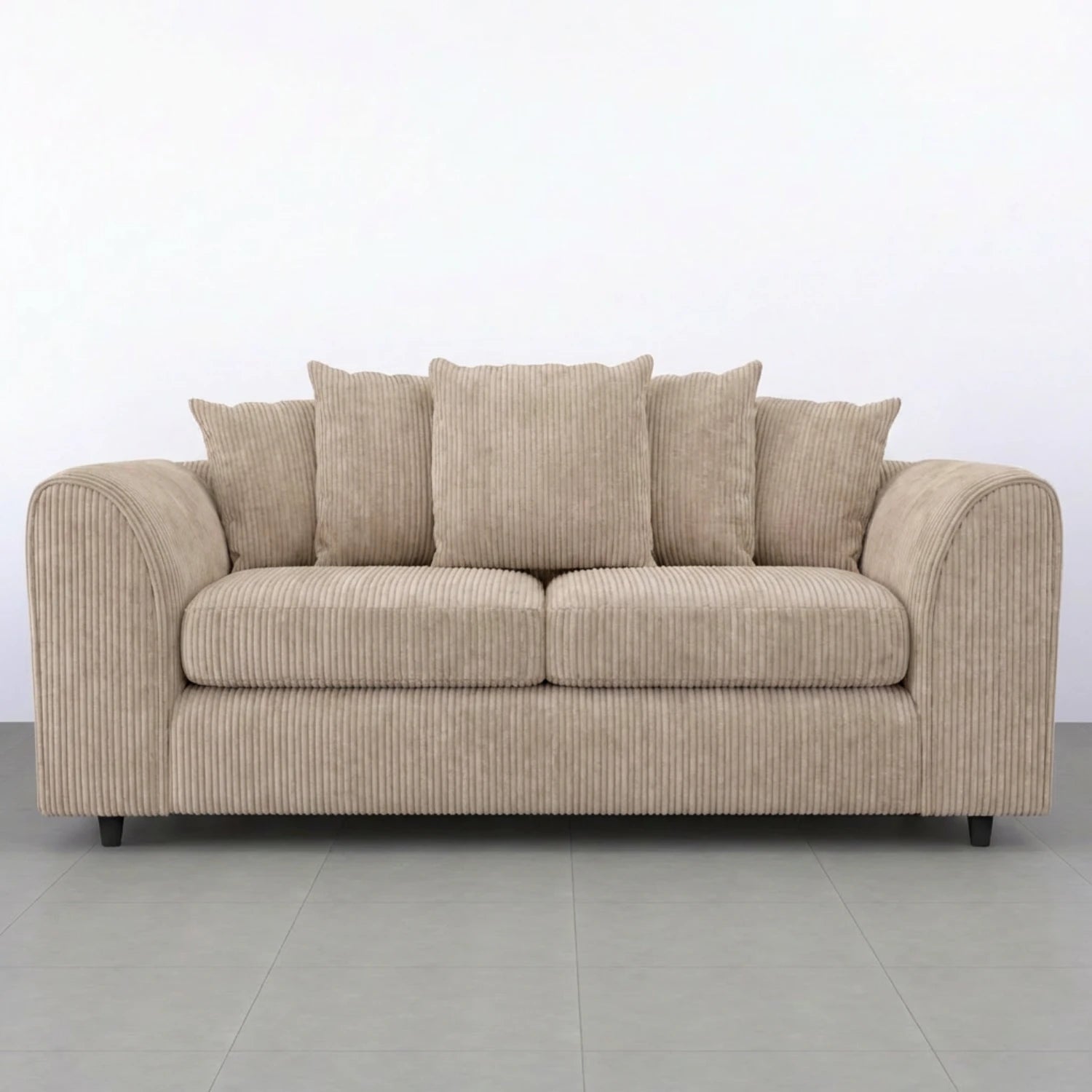 Jumbo cord fabric scatter back sofa set by Gamzo Outlet, featuring plush cushions and a modern design in a cozy living room setting.