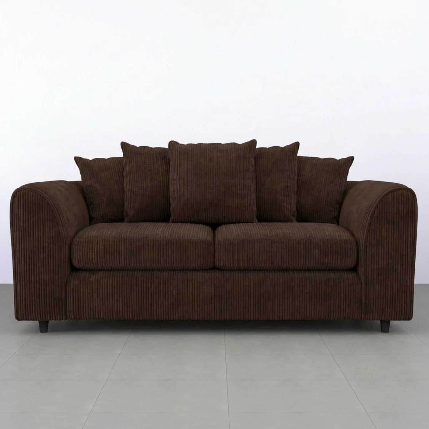 3 + 2 seater Chocolate Brown