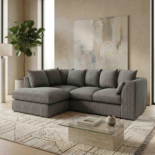 Left Hand Facing Charcoal Grey