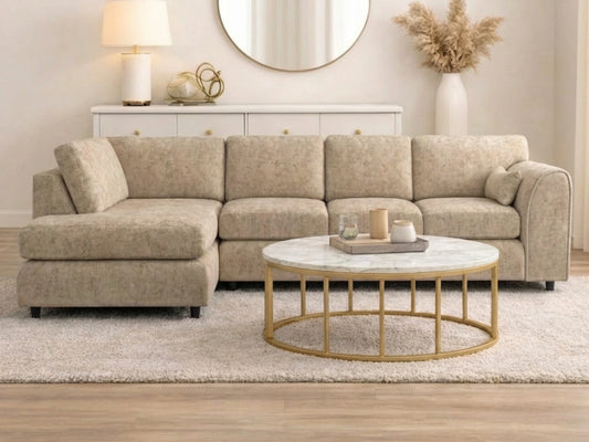 XL Left Hand Facing Beige