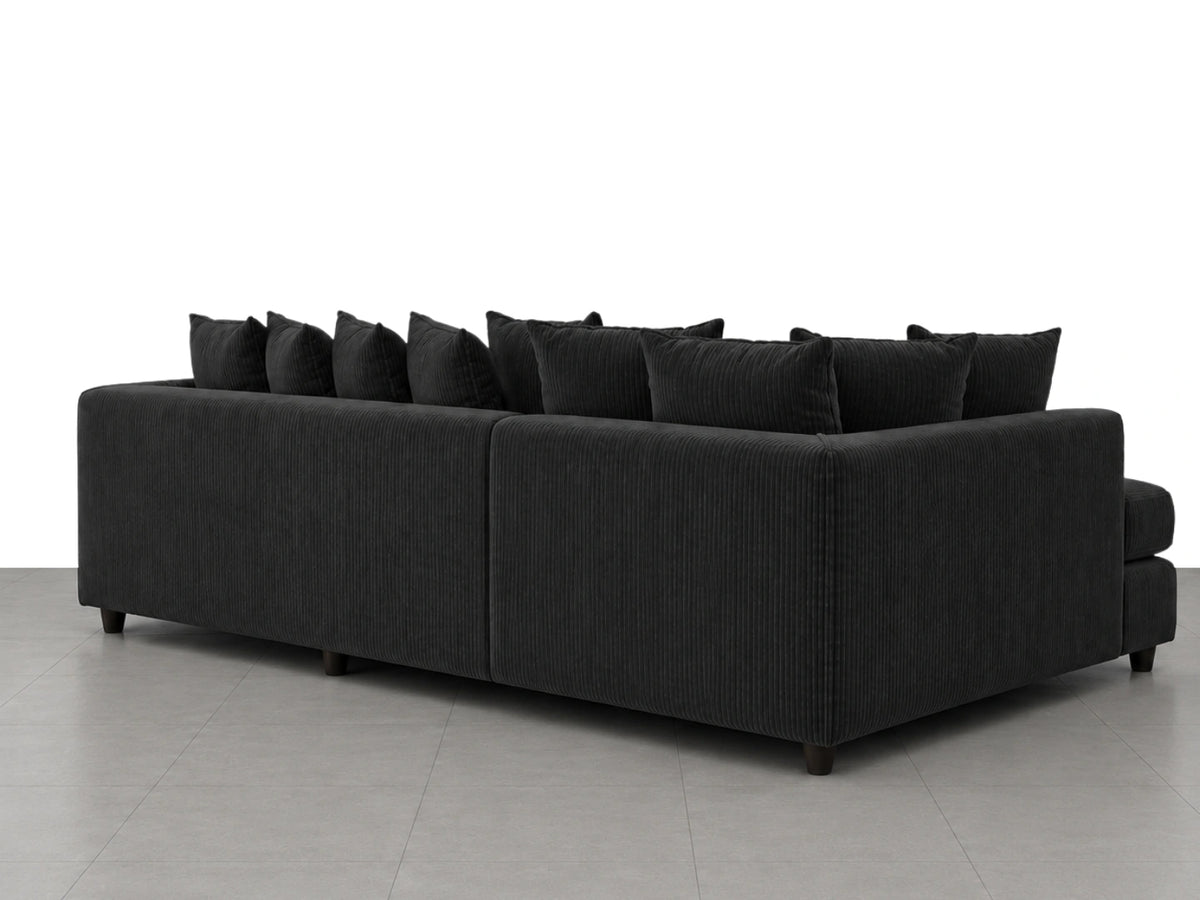 XL Left Hand Facing Black