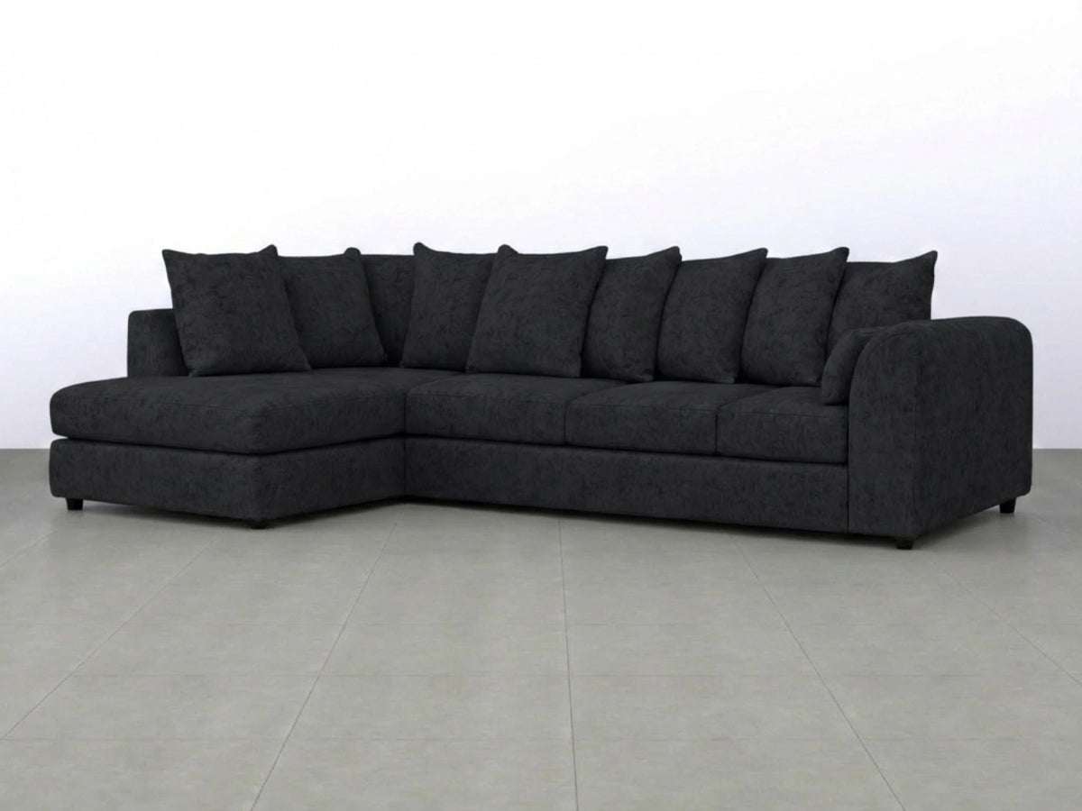 XL Left Hand Facing Black