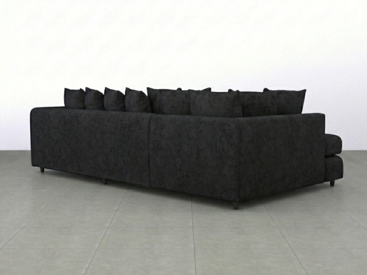 XL Left Hand Facing Black