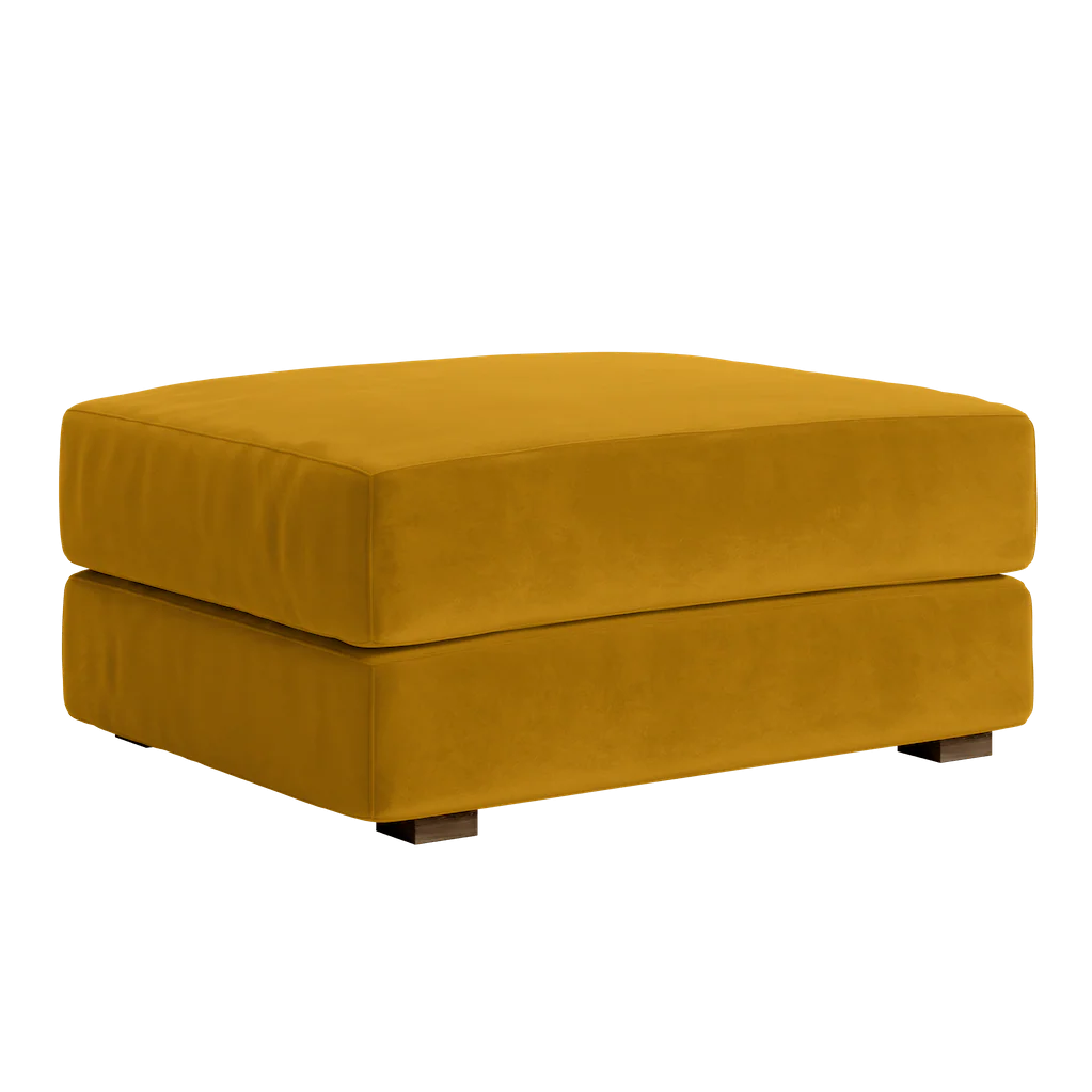 Plush Fabric Footstool