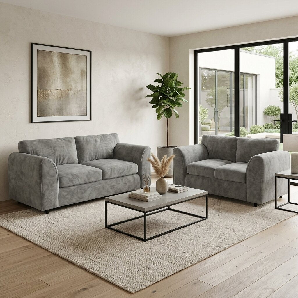 3 + 2 seater Light Grey