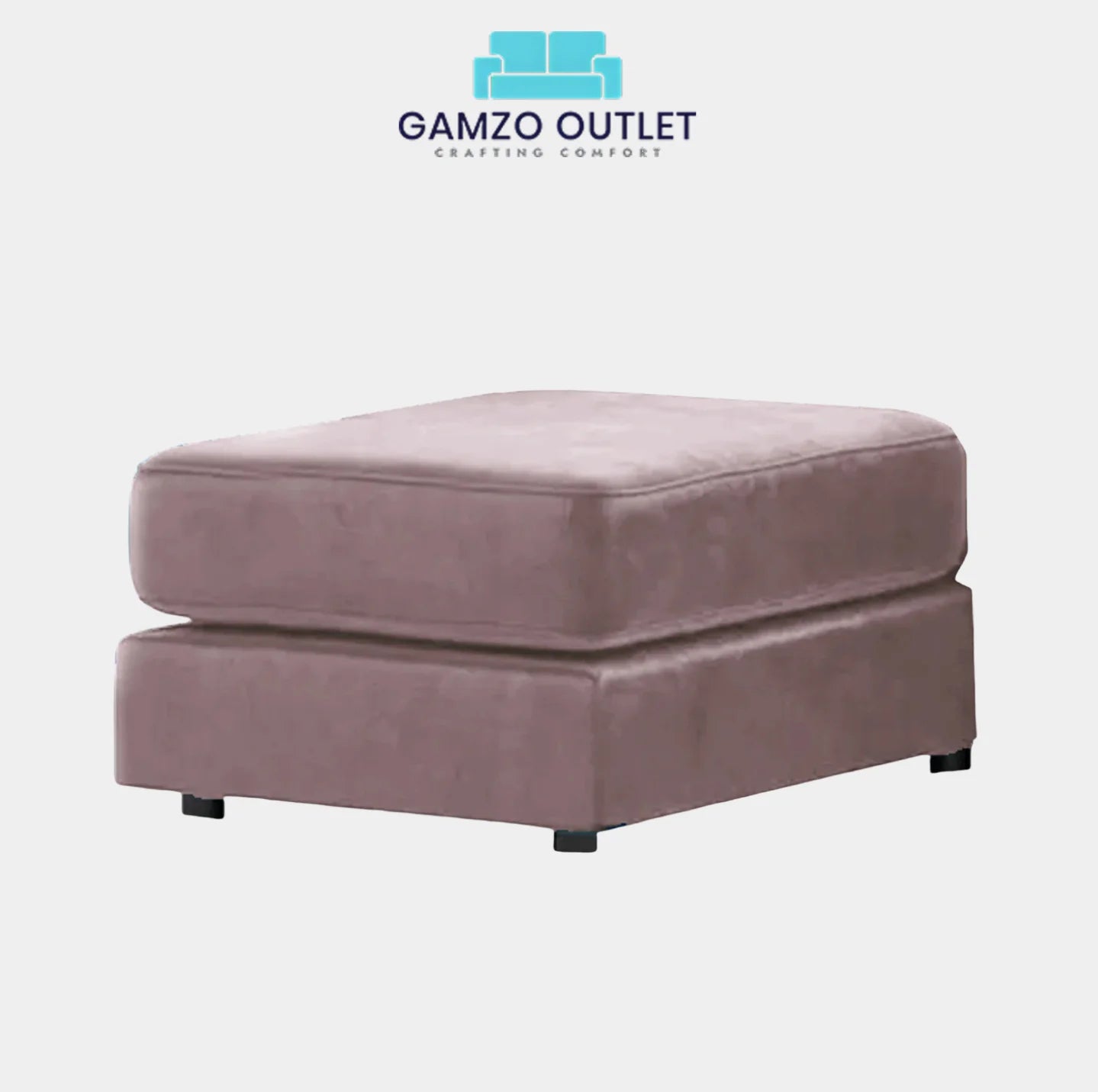 Plush Fabric Footstool