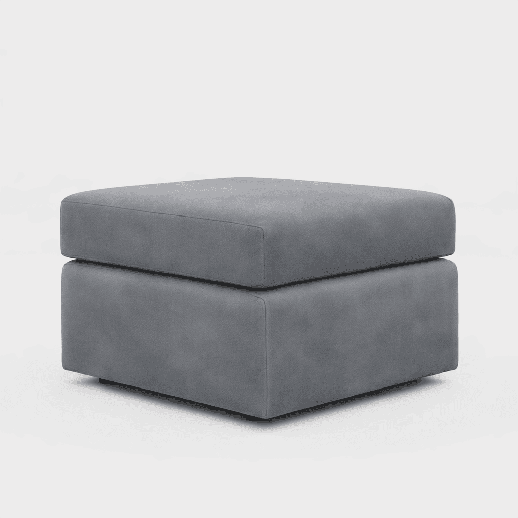 Plush Fabric Footstool