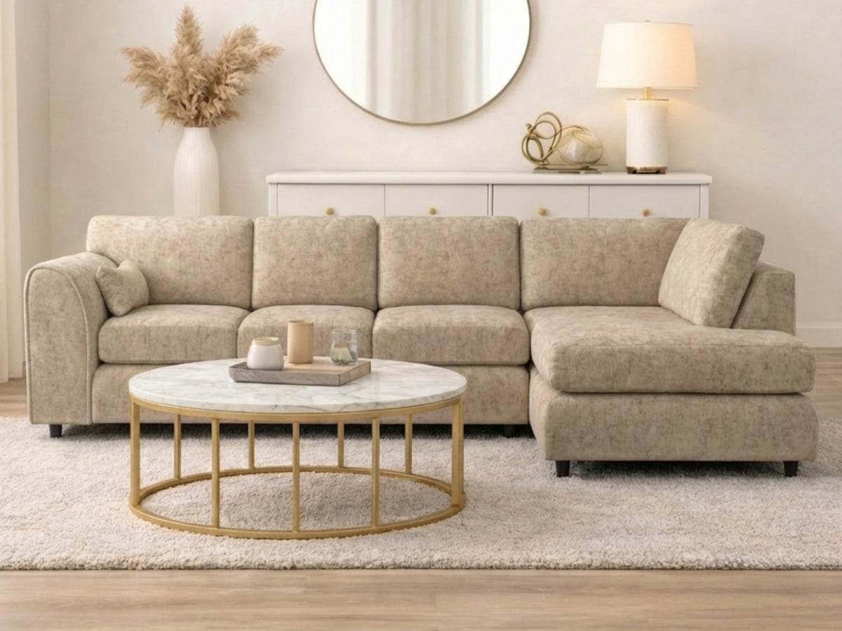 XL Right Hand Facing Beige