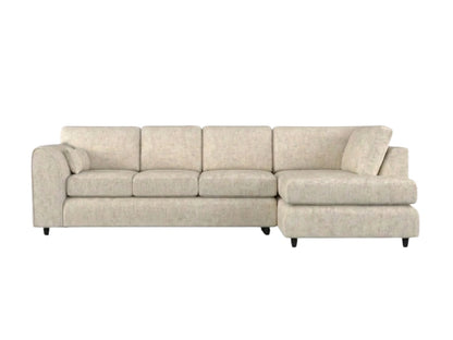 Cream Alaska Full Back XL L-Shape sofa by Gamzo Outlet, showing the spacious sofa with plush cushions and modern design.