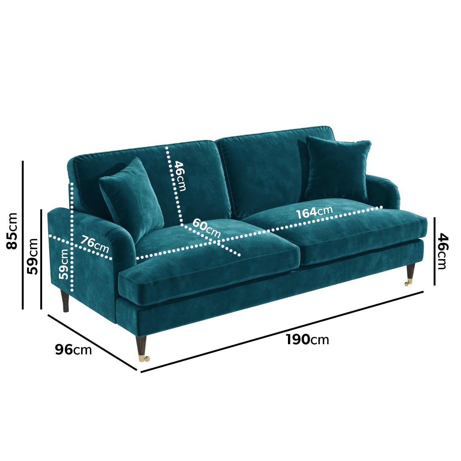 Payton Velvet Sofa - Gamzo Outlet