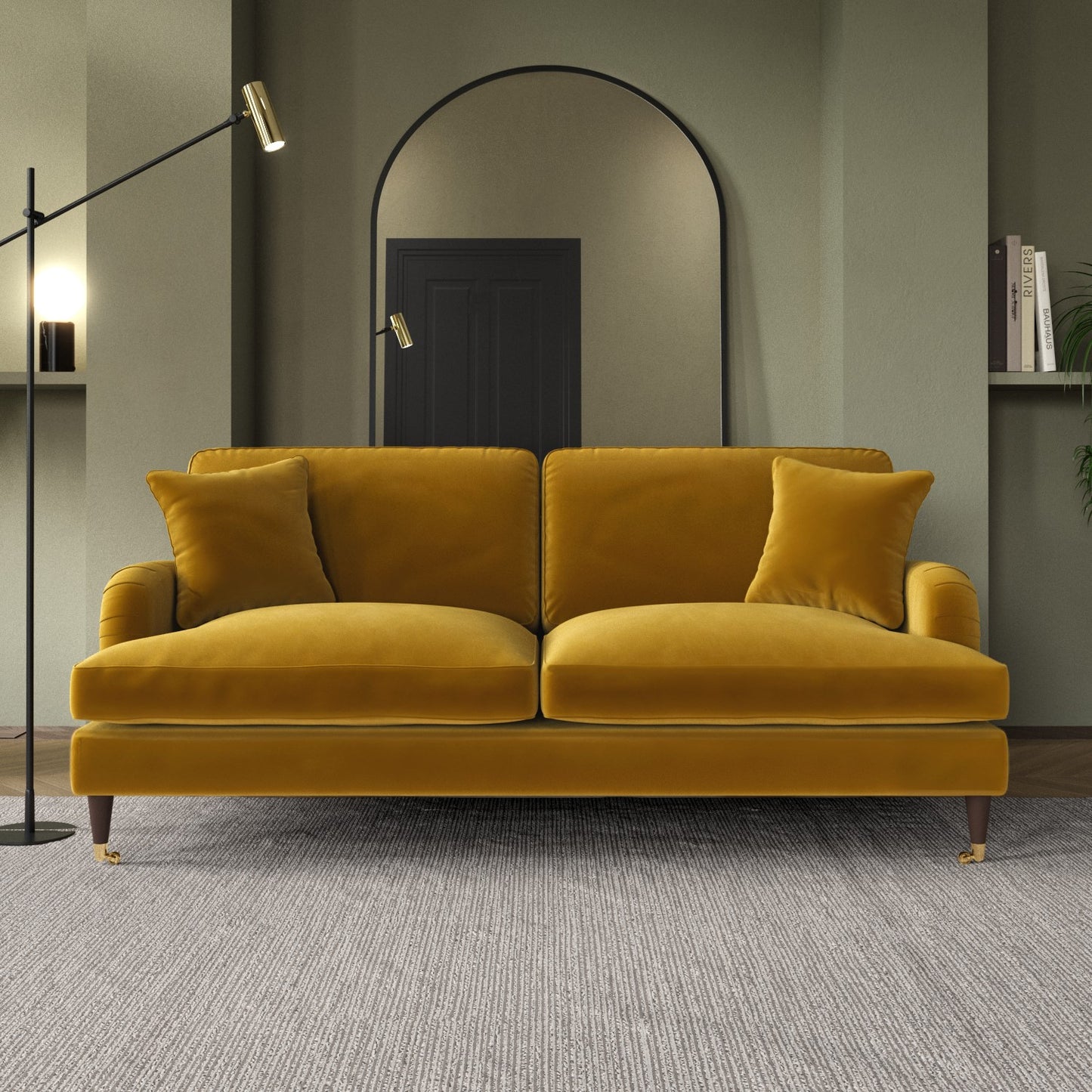Payton Velvet Sofa - Gamzo Outlet