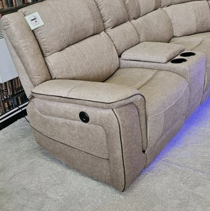 Model H Electric Recliner Corner Sofa - Gamzo Outlet