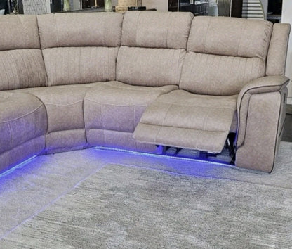 Model H Electric Recliner Corner Sofa - Gamzo Outlet