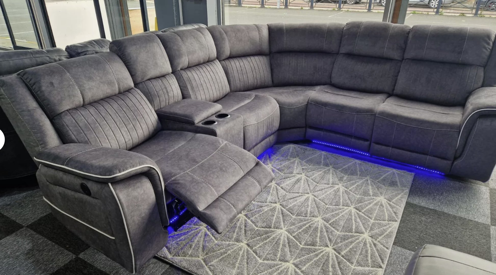 Model H Electric Recliner Corner Sofa - Gamzo Outlet