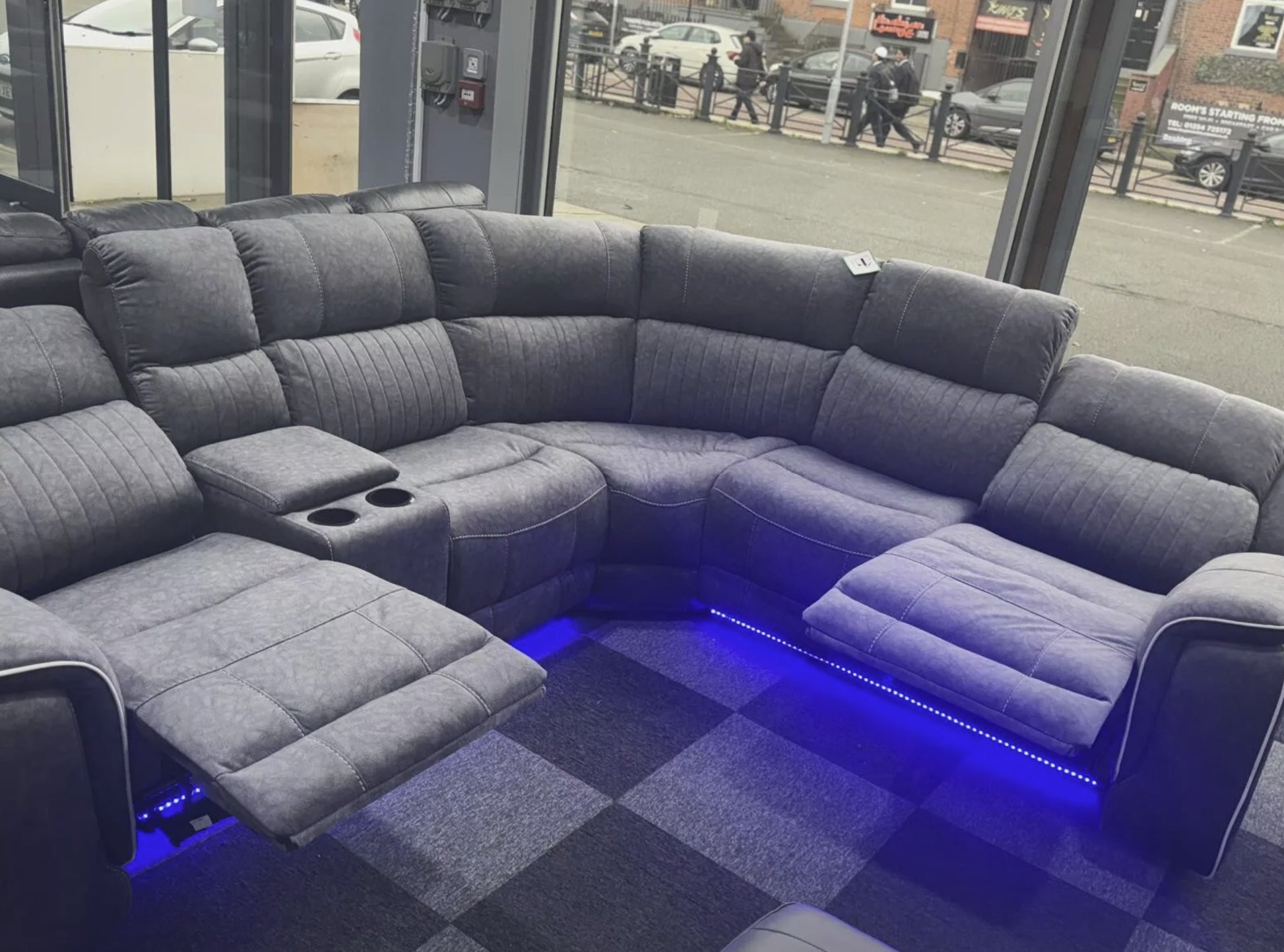 Model H Electric Recliner Corner Sofa - Gamzo Outlet