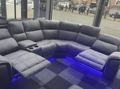 Model H Electric Recliner Corner Sofa - Gamzo Outlet