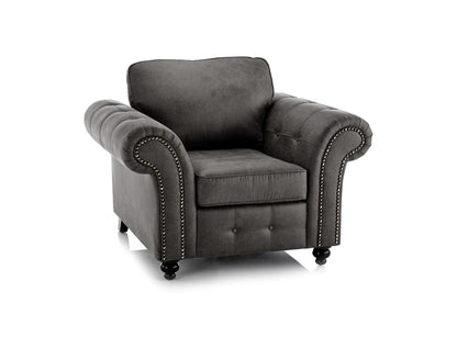 Oakland Full Back Leather Sofa - Gamzo Outlet