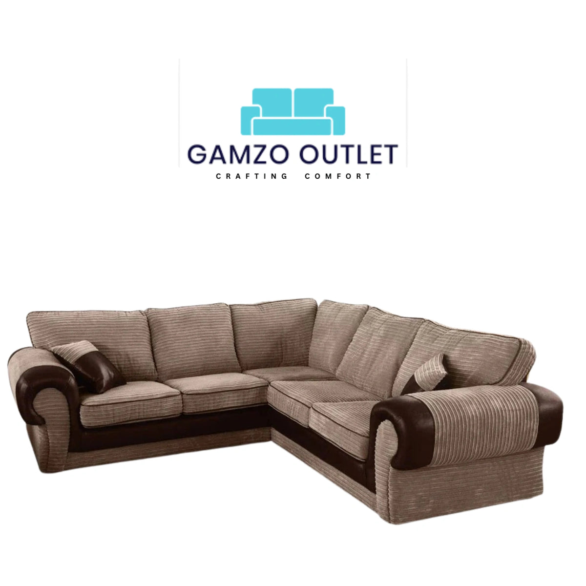 Gamzo Outlet Tango Scatter Back Corner Sofa with modern design, showcasing plush cushions and elegant corner seating.