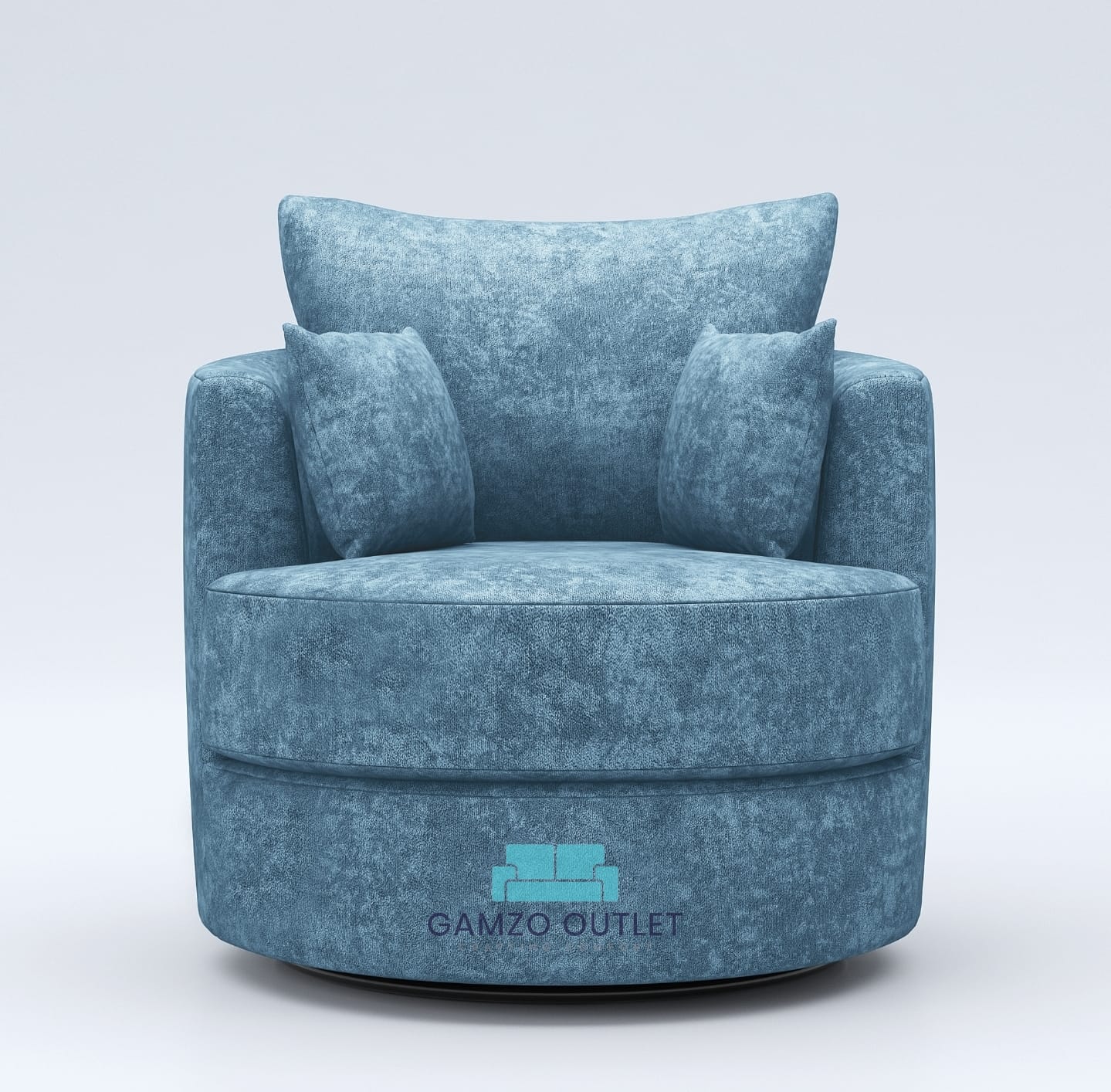 Alaska Fabric Swivel Chair
