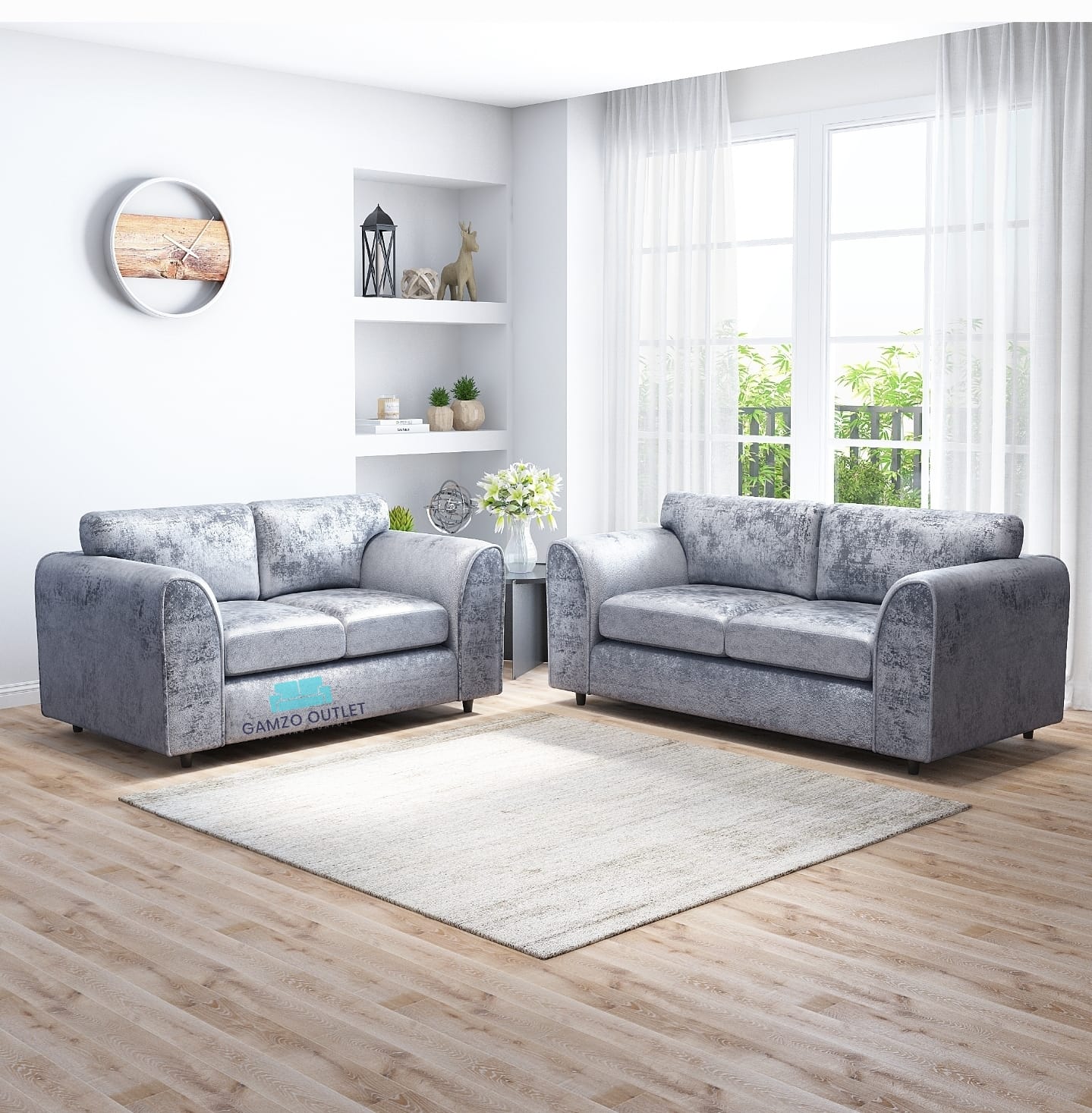 Seater Sofa Cover Crushed Velvet Sofa Cushions 8*Elastic Velvet