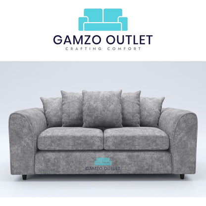 Alaska Fabric 3 Seater Scatter Back Sofa