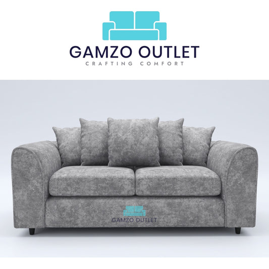 Alaska Fabric 3 Seater Scatter Back Sofa