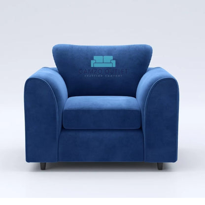 Plush Fabric Arm Chair