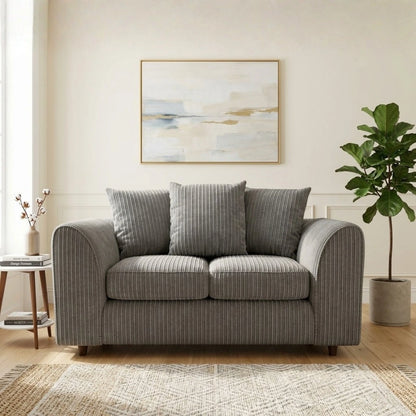 Jumbo Cord 2 Seater Fabric Scatter Back Sofa