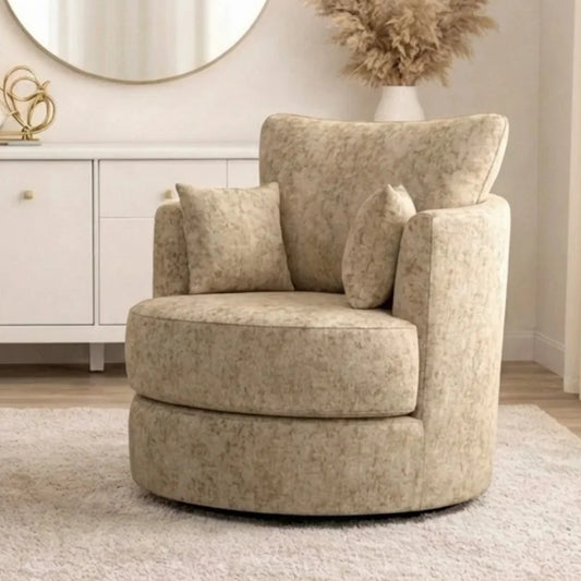 Alaska Fabric Swivel Chair