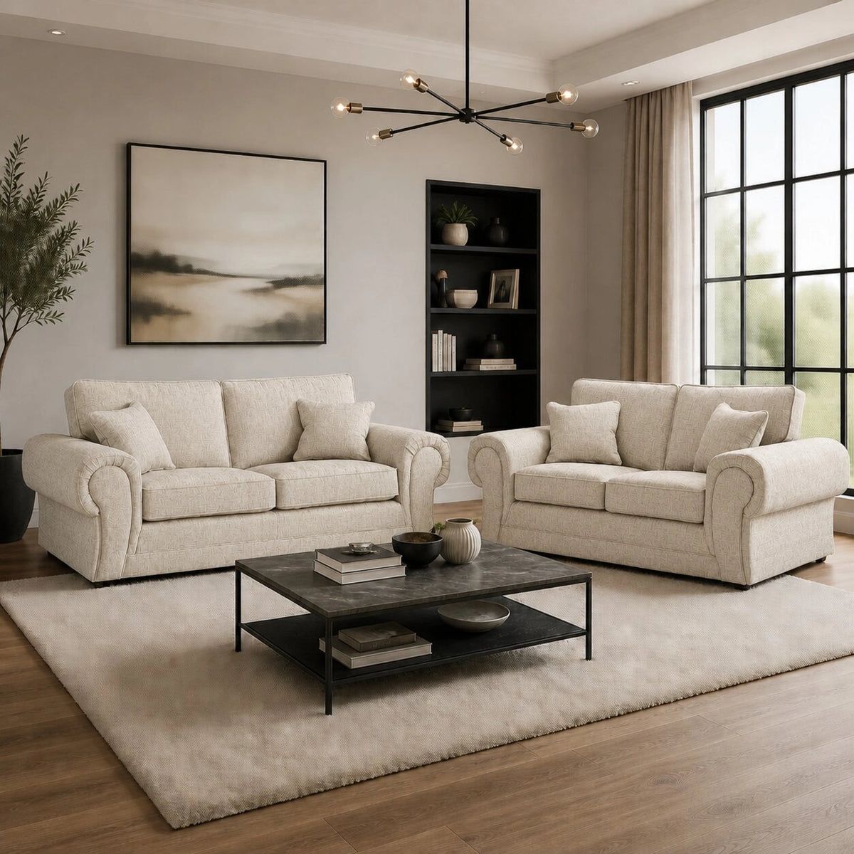 3 Seater Cream