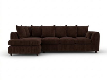 XL Left Hand Facing Chocolate Brown