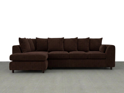XL Left Hand Facing Chocolate Brown