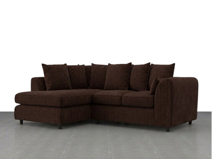 XL Left Hand Facing Chocolate Brown
