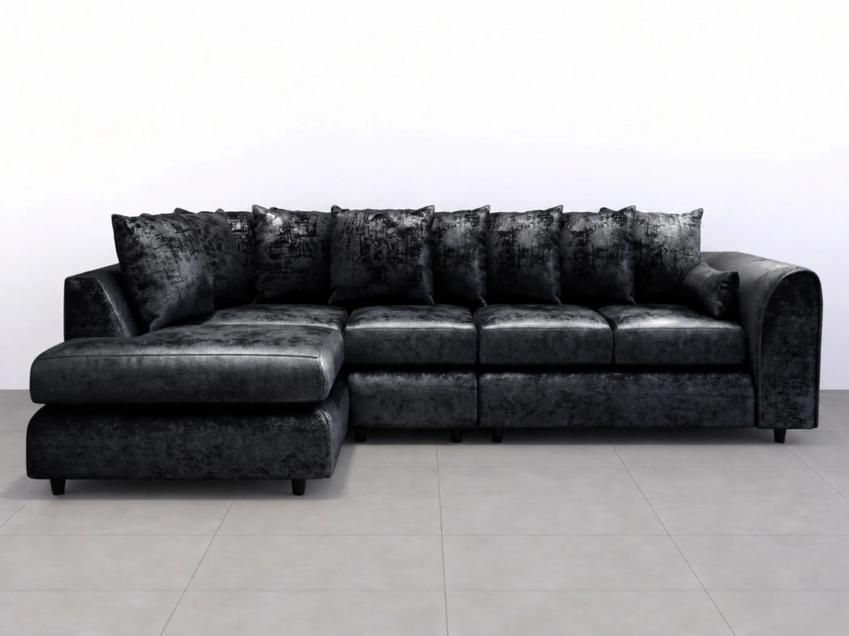 XL Left Hand Facing Midnight Black