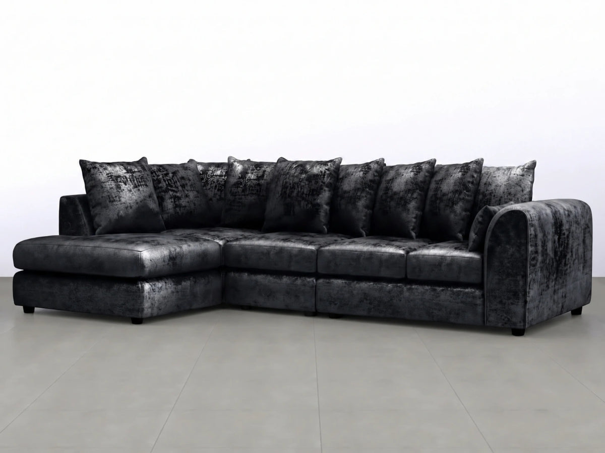 XL Left Hand Facing Midnight Black