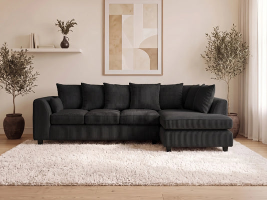 XL Jumbo Cord L-Shape Scatter Back